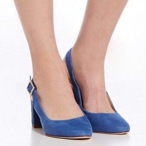 Antonio Melani Arian Suede Slingback Block Heels